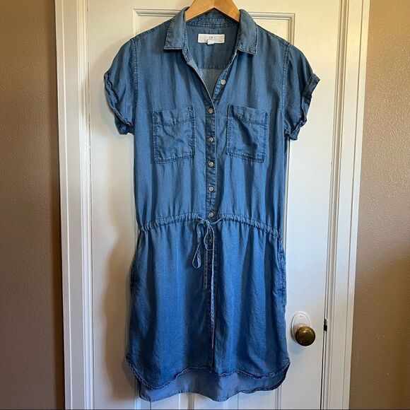 Thread & Supply jean button up dress - Picture 2 of 8